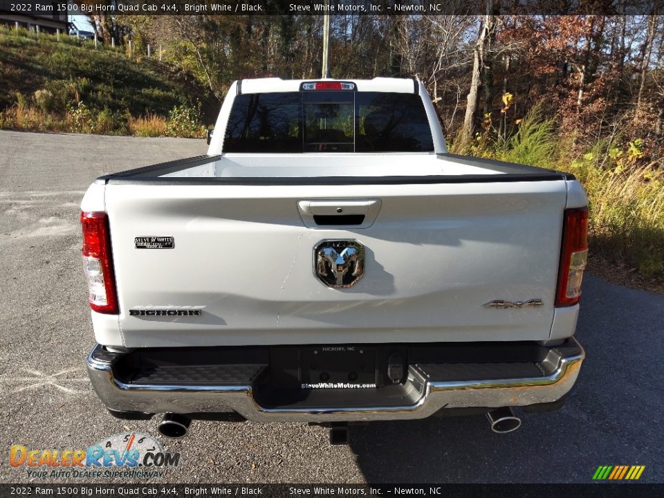 2022 Ram 1500 Big Horn Quad Cab 4x4 Bright White / Black Photo #7