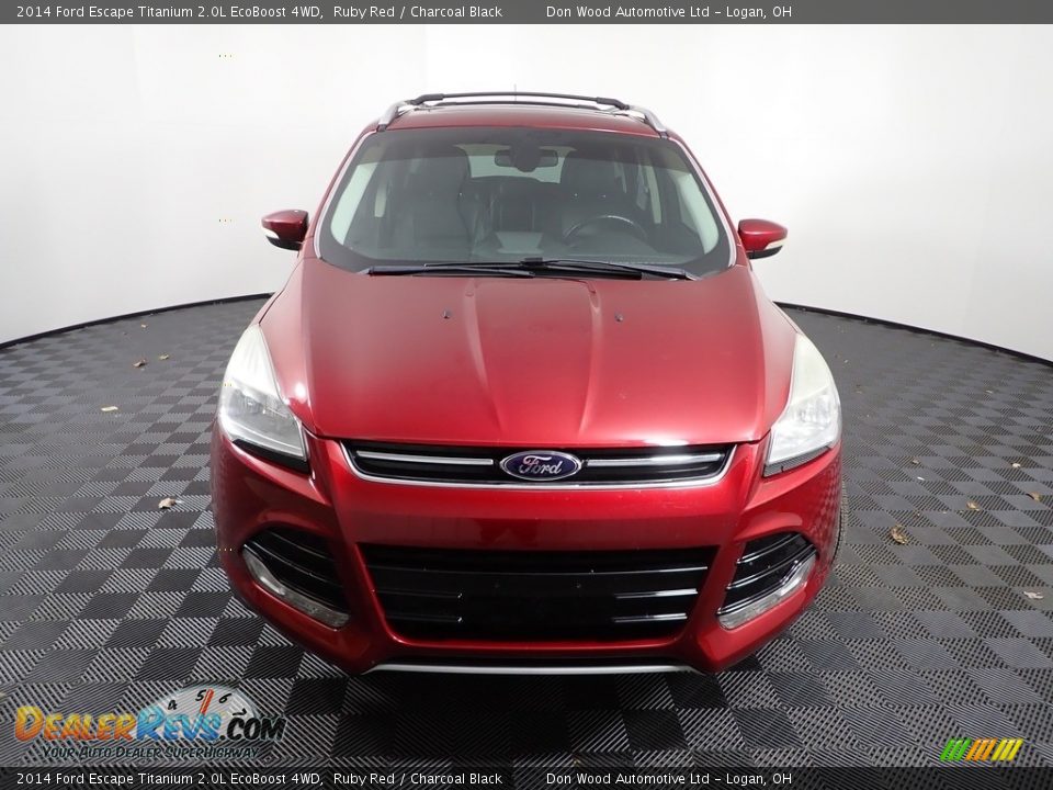 2014 Ford Escape Titanium 2.0L EcoBoost 4WD Ruby Red / Charcoal Black Photo #8