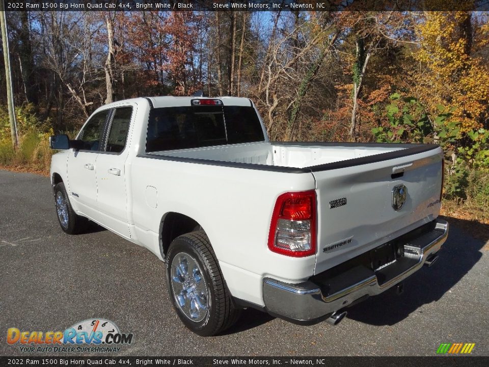 2022 Ram 1500 Big Horn Quad Cab 4x4 Bright White / Black Photo #9