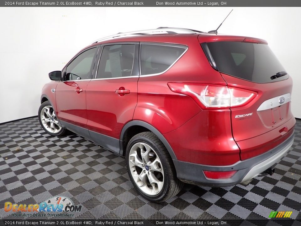 2014 Ford Escape Titanium 2.0L EcoBoost 4WD Ruby Red / Charcoal Black Photo #11