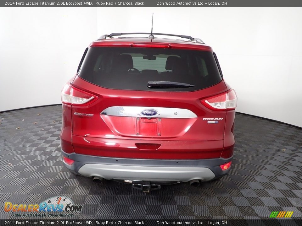 2014 Ford Escape Titanium 2.0L EcoBoost 4WD Ruby Red / Charcoal Black Photo #12