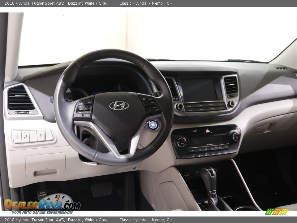 2018 Hyundai Tucson Sport AWD Dazzling White / Gray Photo #6