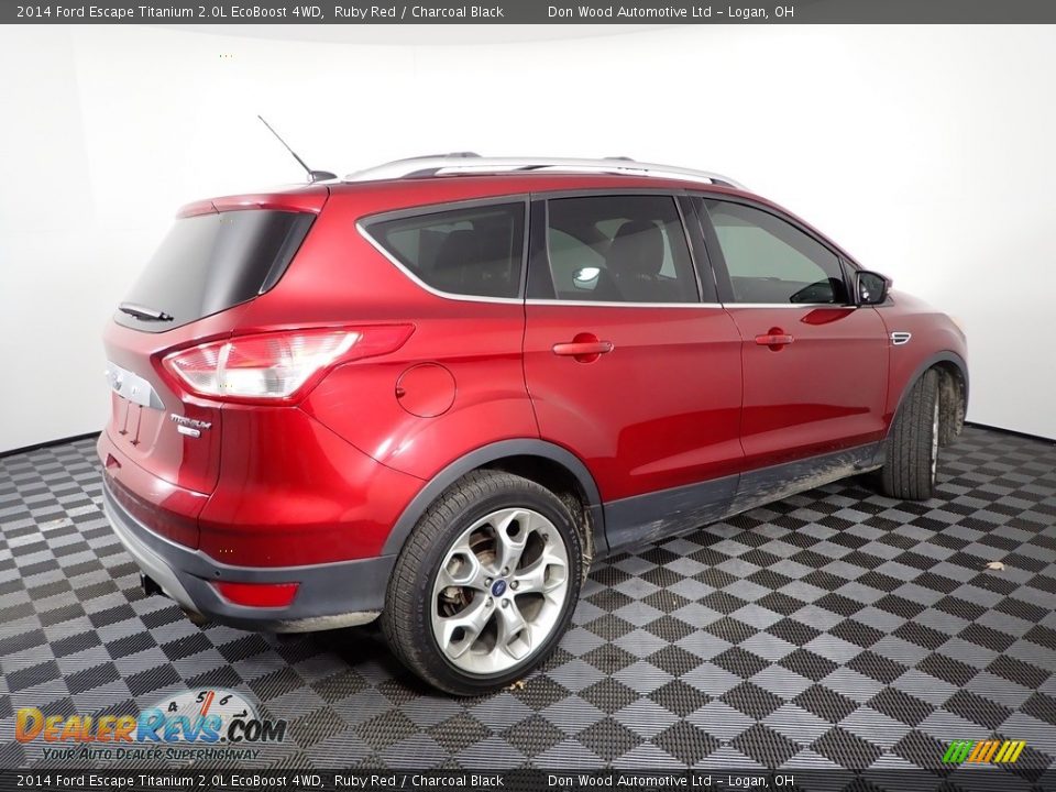 2014 Ford Escape Titanium 2.0L EcoBoost 4WD Ruby Red / Charcoal Black Photo #15