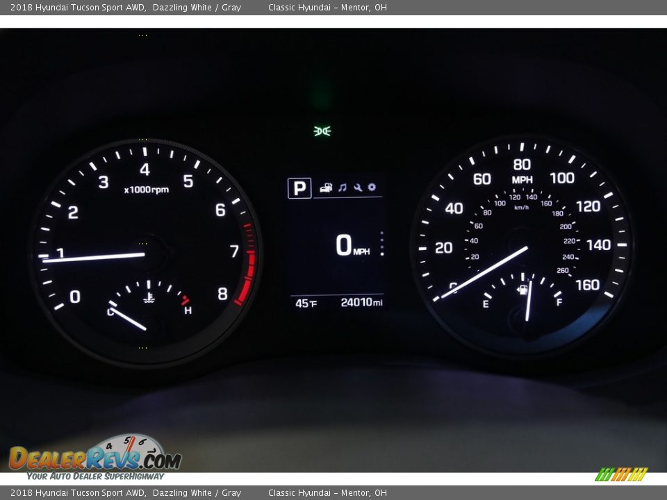 2018 Hyundai Tucson Sport AWD Dazzling White / Gray Photo #8
