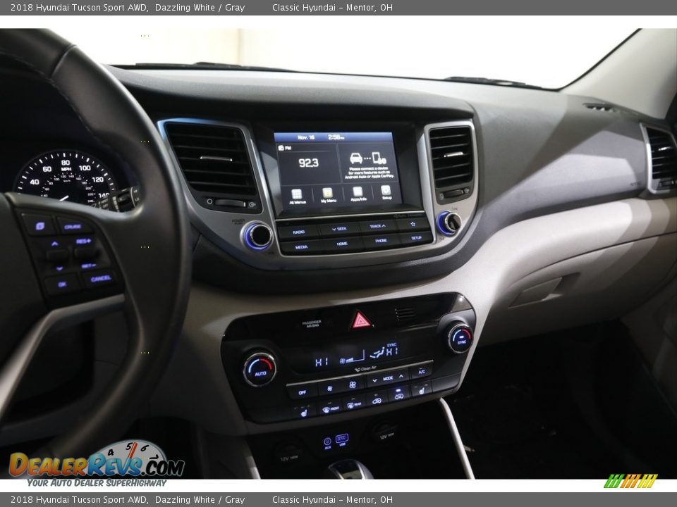 2018 Hyundai Tucson Sport AWD Dazzling White / Gray Photo #9
