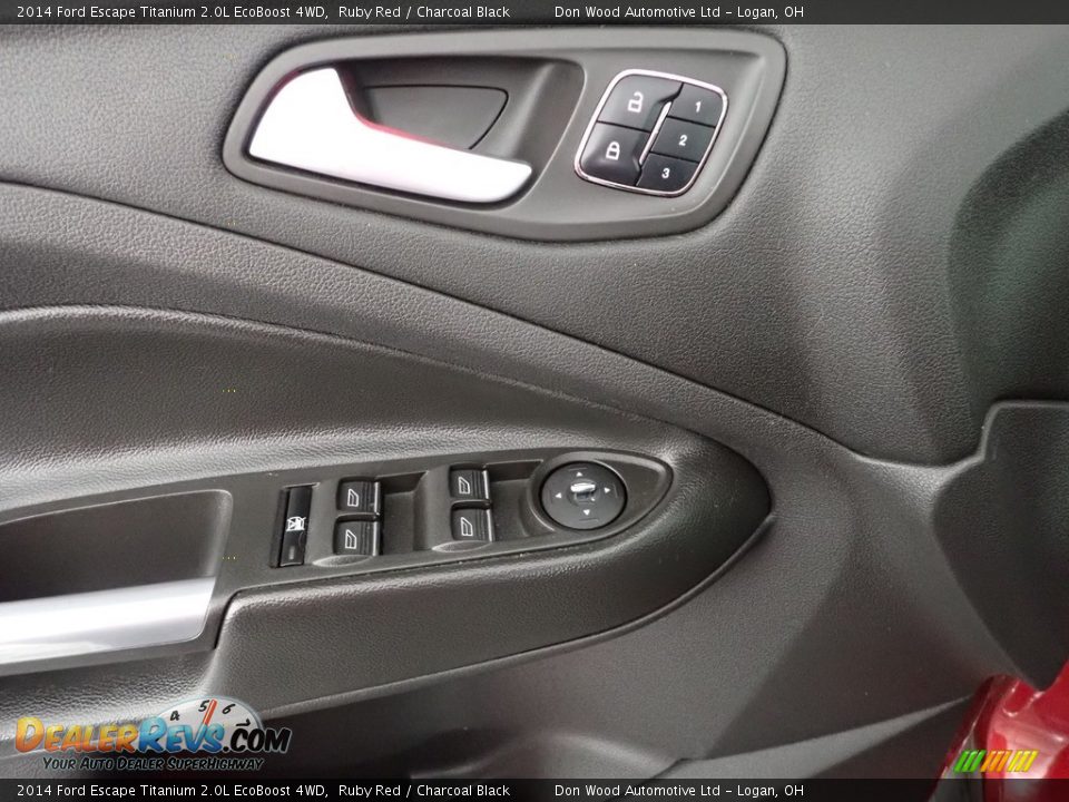 2014 Ford Escape Titanium 2.0L EcoBoost 4WD Ruby Red / Charcoal Black Photo #17