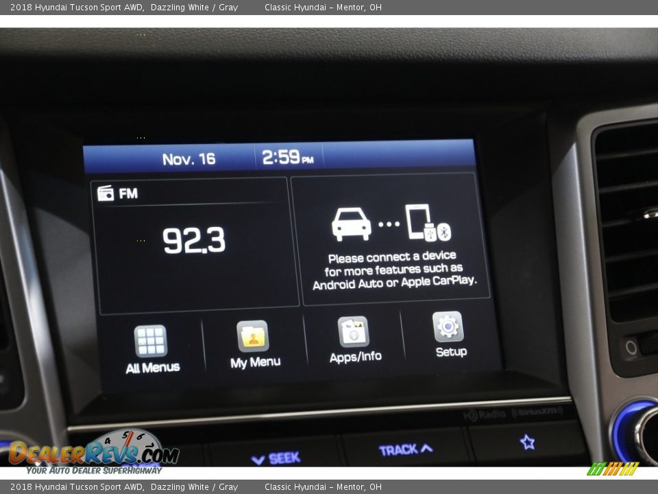 2018 Hyundai Tucson Sport AWD Dazzling White / Gray Photo #10