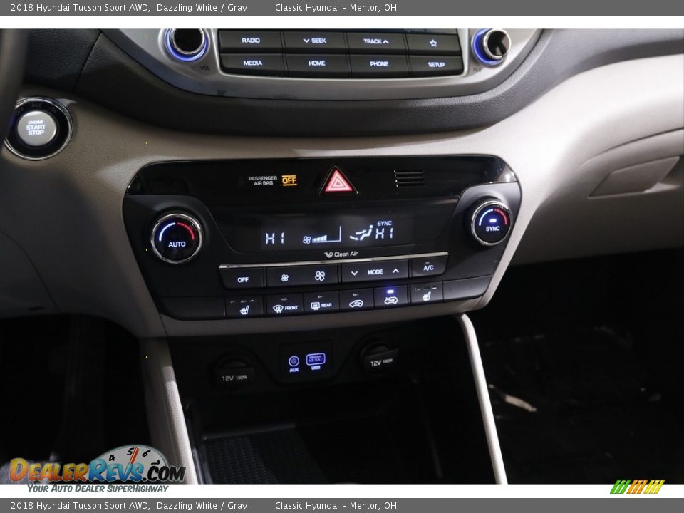 2018 Hyundai Tucson Sport AWD Dazzling White / Gray Photo #12