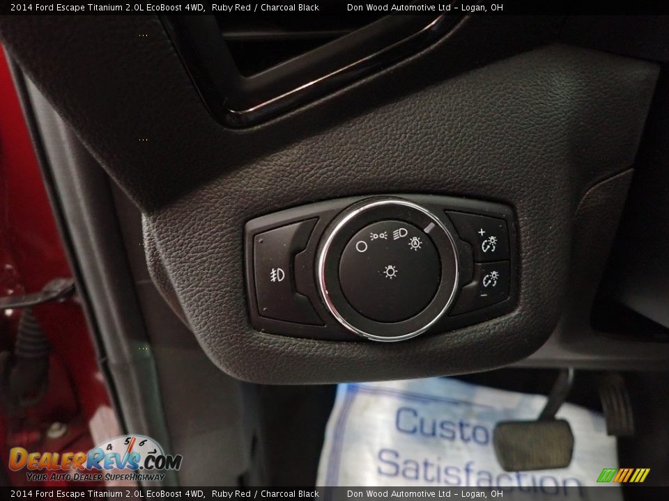 2014 Ford Escape Titanium 2.0L EcoBoost 4WD Ruby Red / Charcoal Black Photo #20