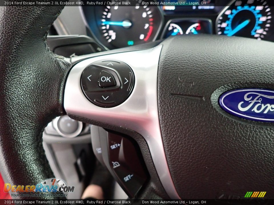 2014 Ford Escape Titanium 2.0L EcoBoost 4WD Ruby Red / Charcoal Black Photo #21