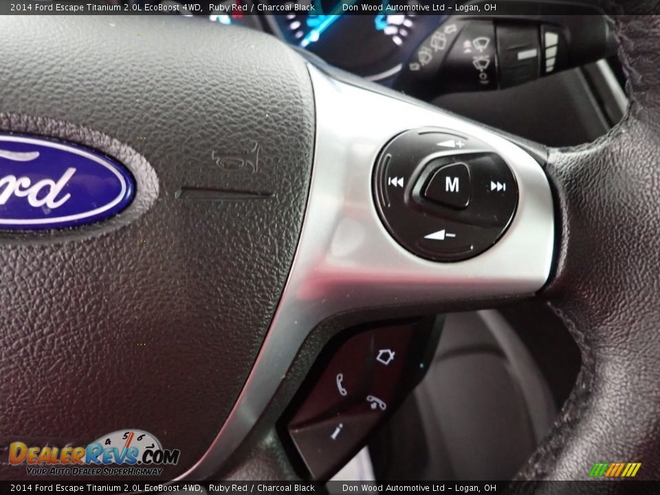 2014 Ford Escape Titanium 2.0L EcoBoost 4WD Ruby Red / Charcoal Black Photo #22