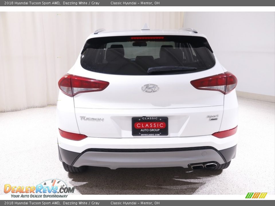 2018 Hyundai Tucson Sport AWD Dazzling White / Gray Photo #17