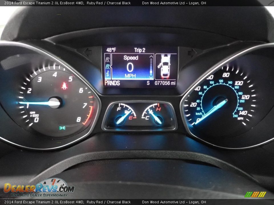 2014 Ford Escape Titanium 2.0L EcoBoost 4WD Ruby Red / Charcoal Black Photo #23