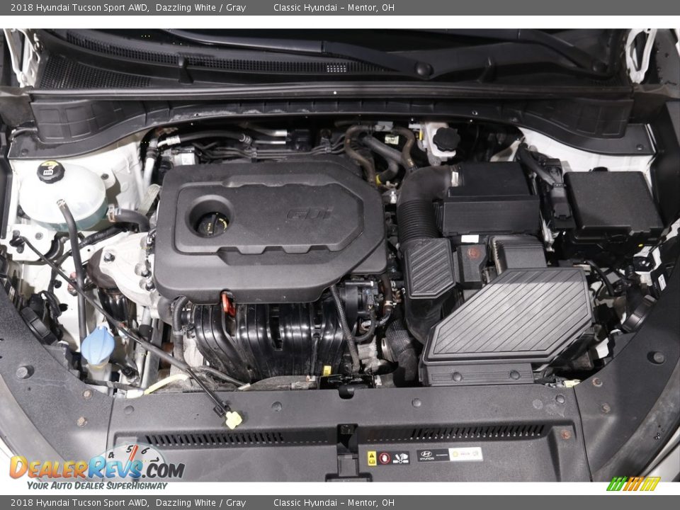 2018 Hyundai Tucson Sport AWD Dazzling White / Gray Photo #18