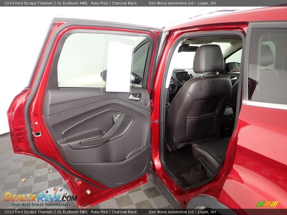 2014 Ford Escape Titanium 2.0L EcoBoost 4WD Ruby Red / Charcoal Black Photo #28