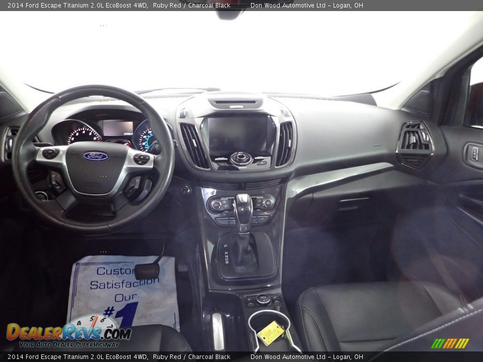 2014 Ford Escape Titanium 2.0L EcoBoost 4WD Ruby Red / Charcoal Black Photo #30