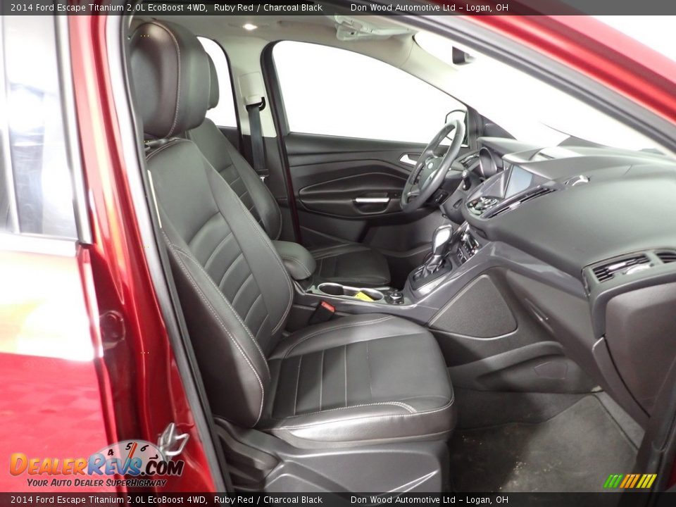 2014 Ford Escape Titanium 2.0L EcoBoost 4WD Ruby Red / Charcoal Black Photo #32