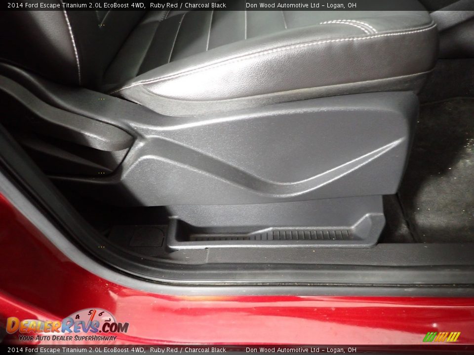 2014 Ford Escape Titanium 2.0L EcoBoost 4WD Ruby Red / Charcoal Black Photo #33
