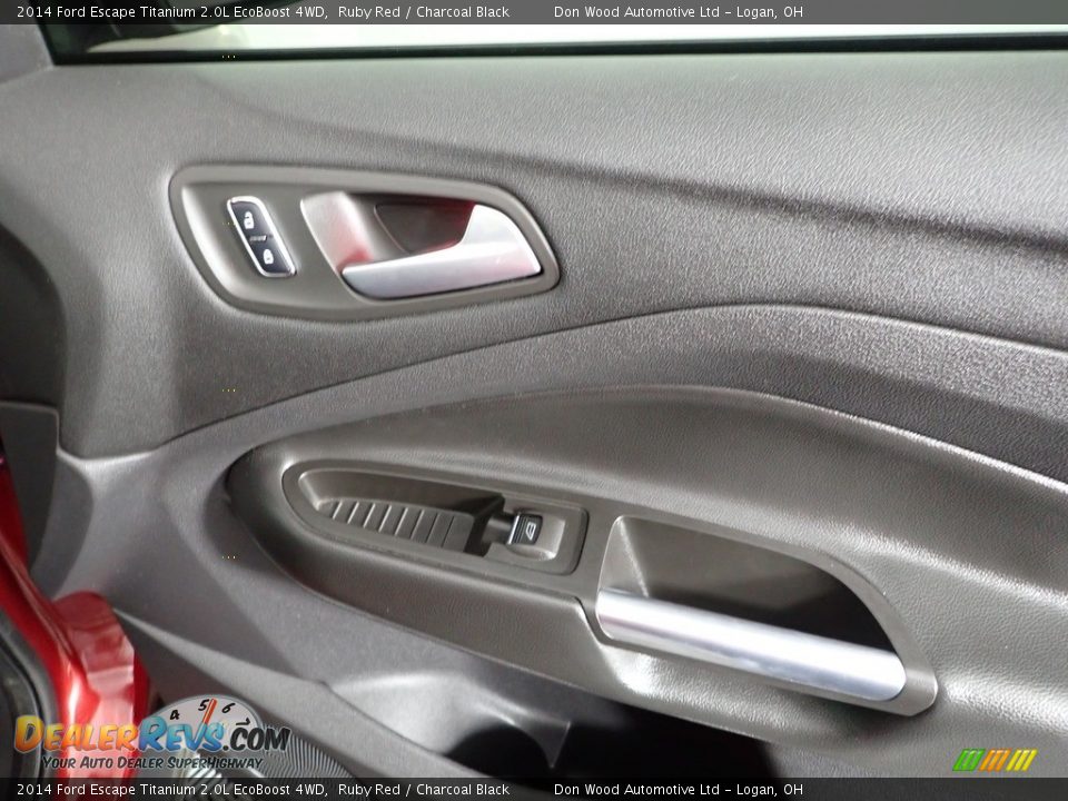 2014 Ford Escape Titanium 2.0L EcoBoost 4WD Ruby Red / Charcoal Black Photo #34
