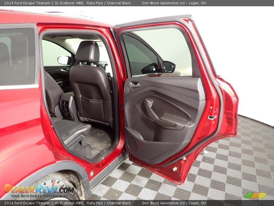 2014 Ford Escape Titanium 2.0L EcoBoost 4WD Ruby Red / Charcoal Black Photo #36