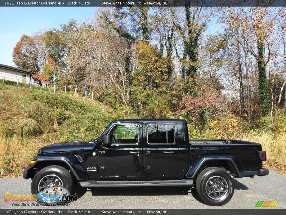 2021 Jeep Gladiator Overland 4x4 Black / Black Photo #1