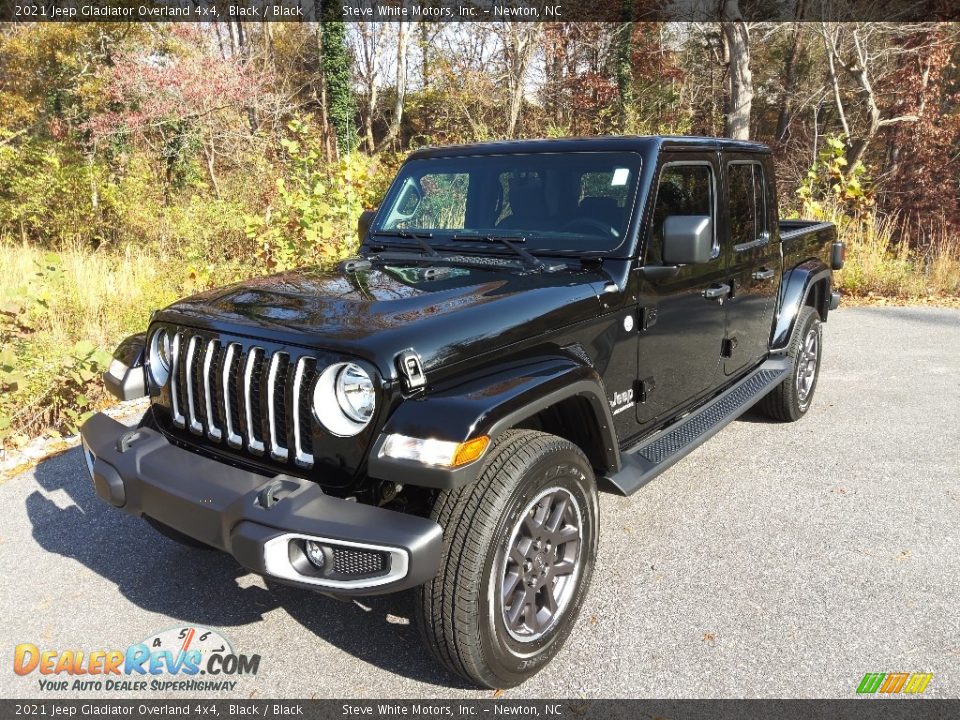 2021 Jeep Gladiator Overland 4x4 Black / Black Photo #2