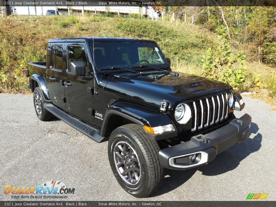 2021 Jeep Gladiator Overland 4x4 Black / Black Photo #4