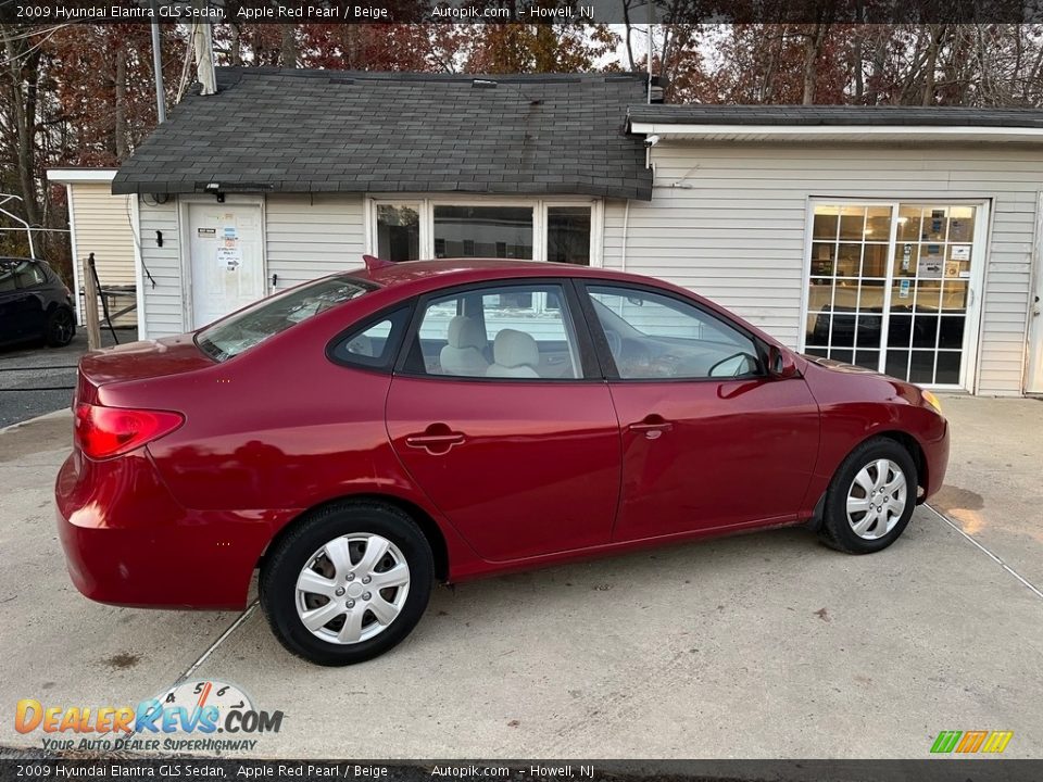 2009 Hyundai Elantra GLS Sedan Apple Red Pearl / Beige Photo #4