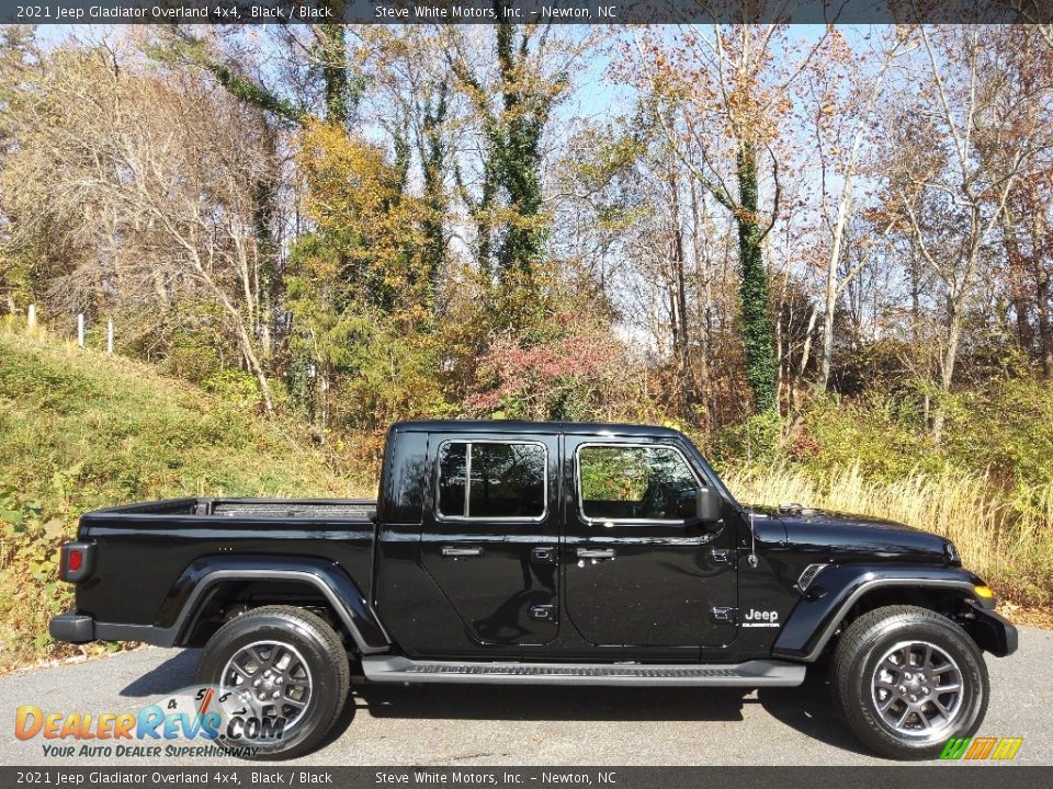 2021 Jeep Gladiator Overland 4x4 Black / Black Photo #5