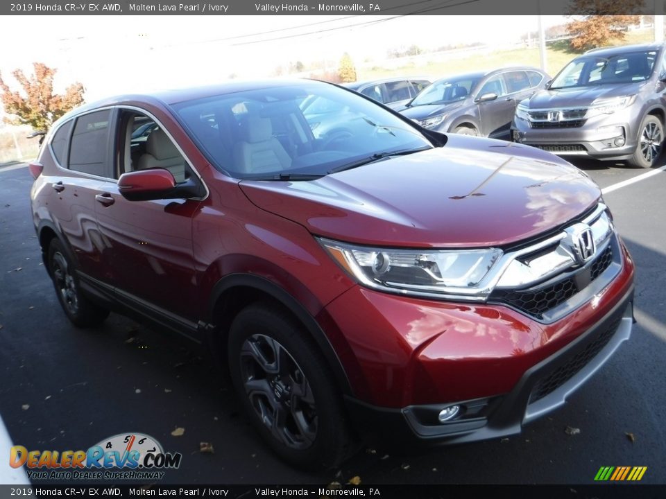 2019 Honda CR-V EX AWD Molten Lava Pearl / Ivory Photo #6