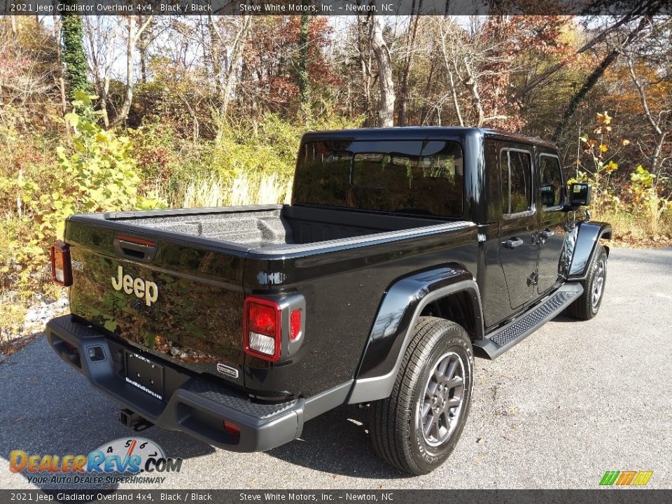 2021 Jeep Gladiator Overland 4x4 Black / Black Photo #6