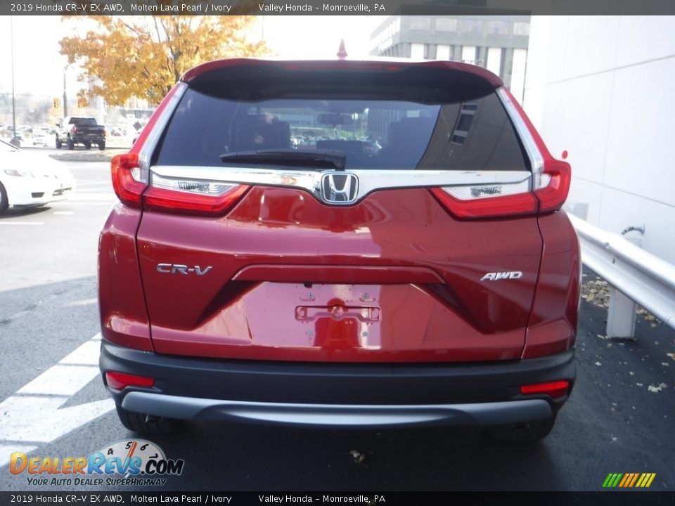 2019 Honda CR-V EX AWD Molten Lava Pearl / Ivory Photo #7