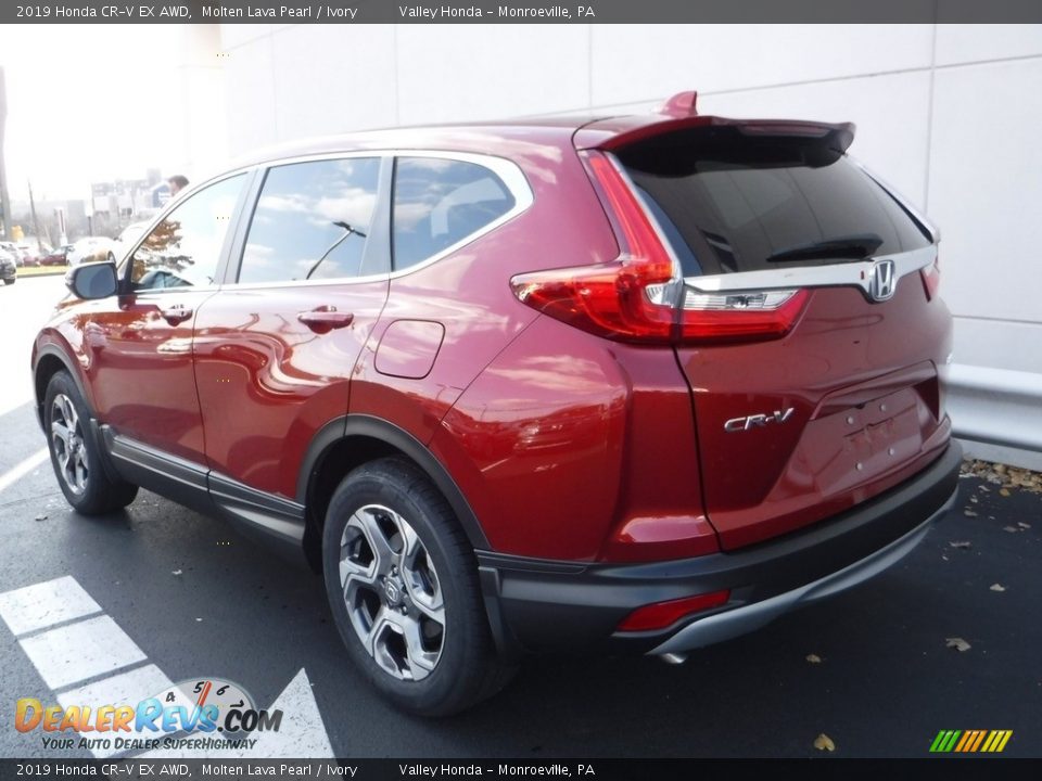 2019 Honda CR-V EX AWD Molten Lava Pearl / Ivory Photo #9