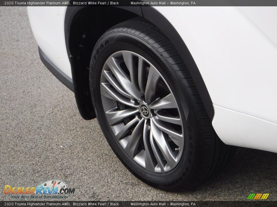2020 Toyota Highlander Platinum AWD Blizzard White Pearl / Black Photo #12