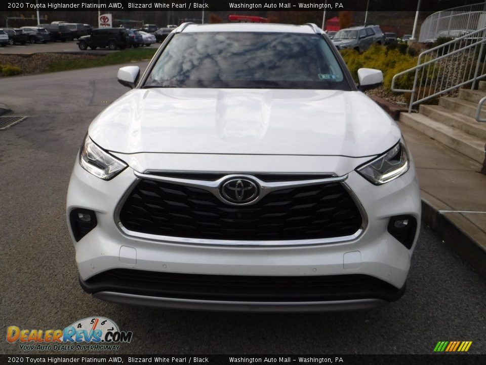 2020 Toyota Highlander Platinum AWD Blizzard White Pearl / Black Photo #13