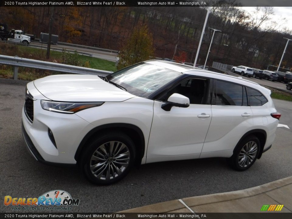 2020 Toyota Highlander Platinum AWD Blizzard White Pearl / Black Photo #15