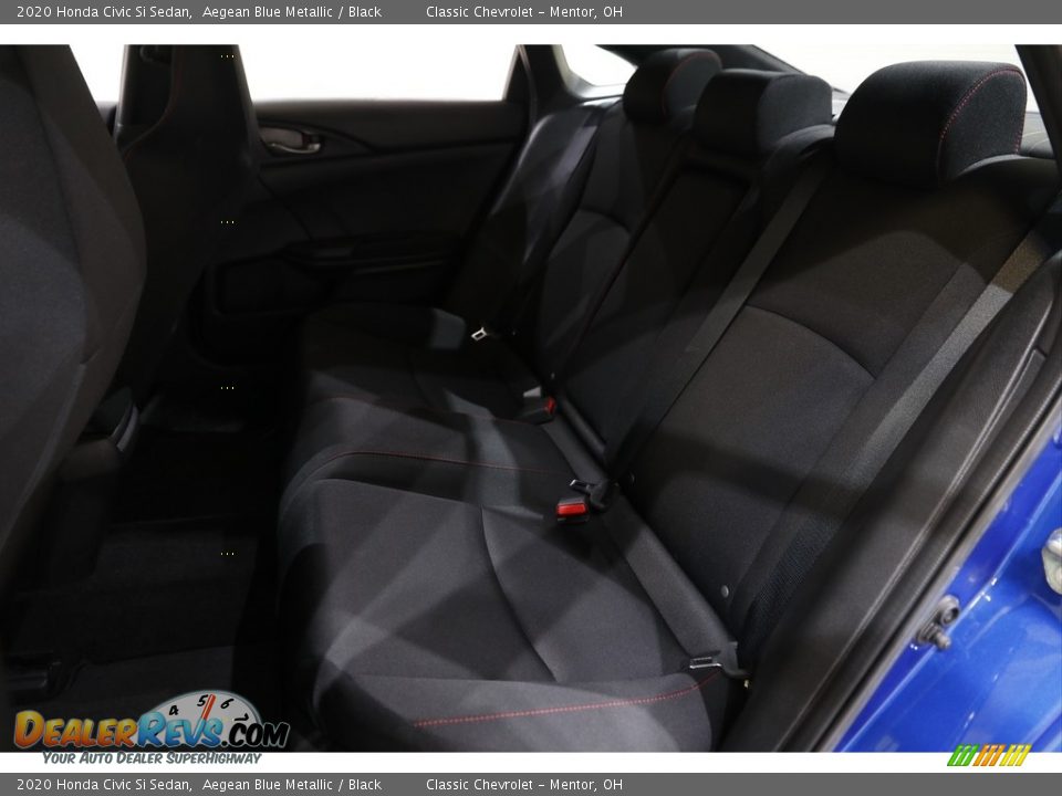 2020 Honda Civic Si Sedan Aegean Blue Metallic / Black Photo #16