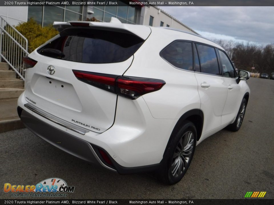 2020 Toyota Highlander Platinum AWD Blizzard White Pearl / Black Photo #18