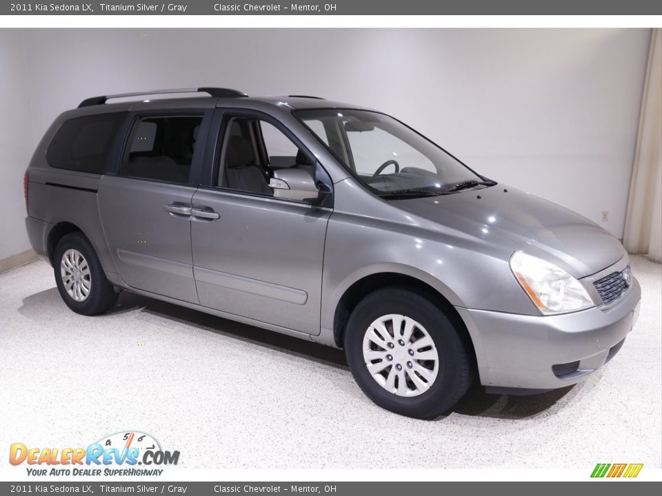 2011 Kia Sedona LX Titanium Silver / Gray Photo #1