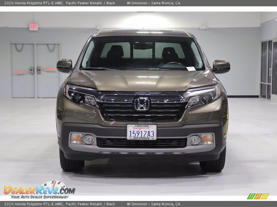 2020 Honda Ridgeline RTL-E AWD Pacific Pewter Metallic / Black Photo #3