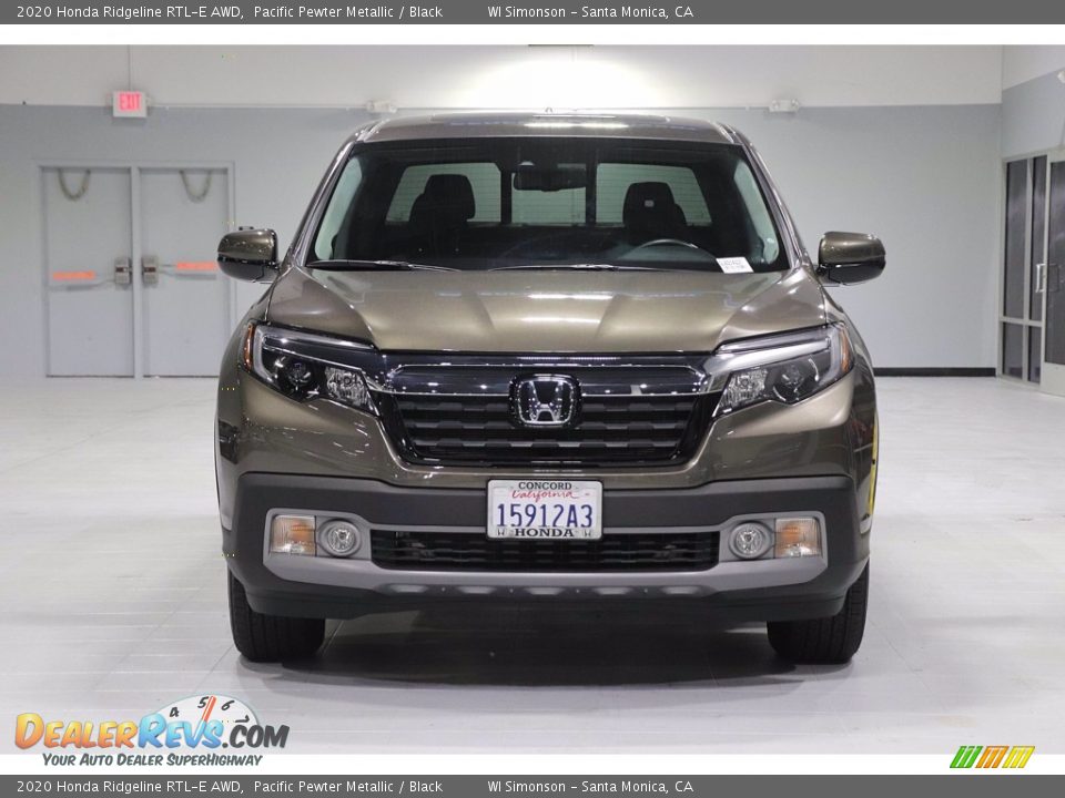 2020 Honda Ridgeline RTL-E AWD Pacific Pewter Metallic / Black Photo #3