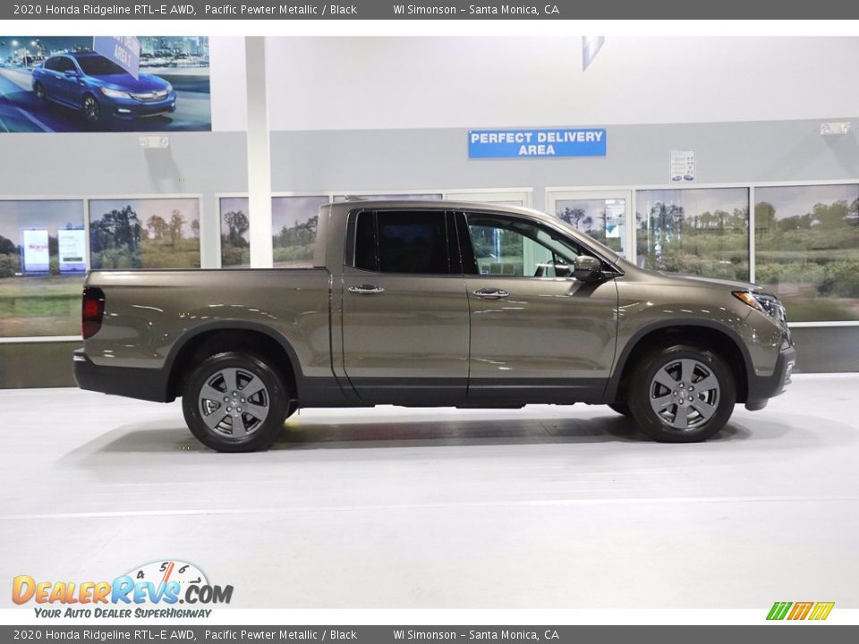 2020 Honda Ridgeline RTL-E AWD Pacific Pewter Metallic / Black Photo #4