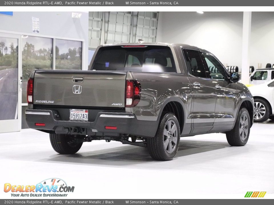 2020 Honda Ridgeline RTL-E AWD Pacific Pewter Metallic / Black Photo #5