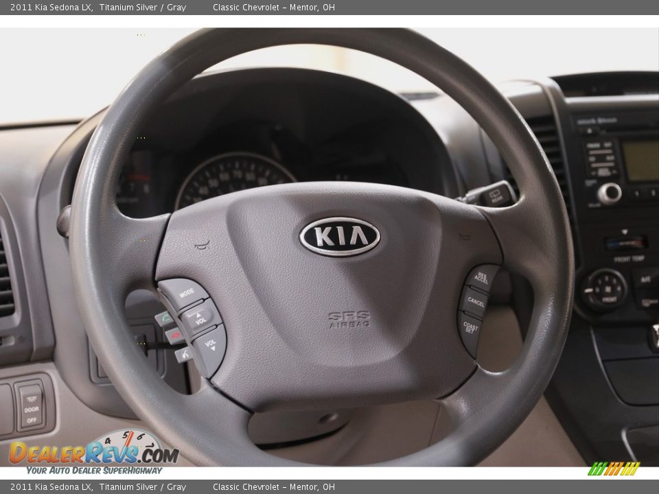 2011 Kia Sedona LX Titanium Silver / Gray Photo #7