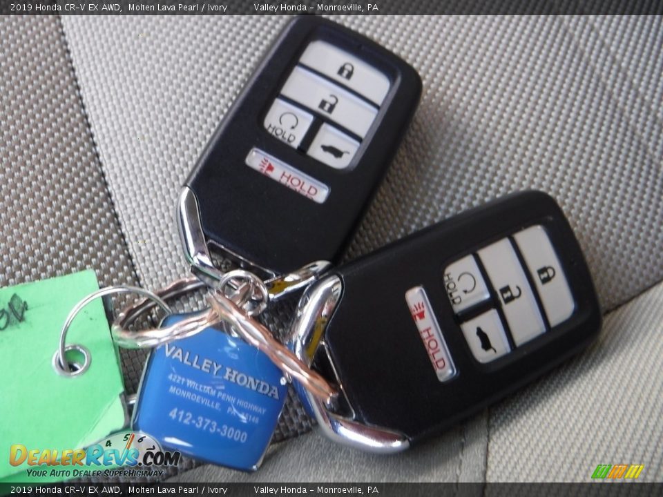 2019 Honda CR-V EX AWD Molten Lava Pearl / Ivory Photo #28