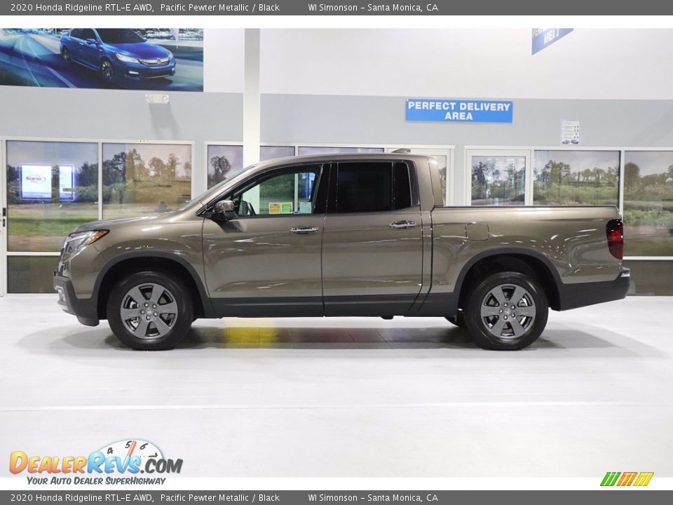 2020 Honda Ridgeline RTL-E AWD Pacific Pewter Metallic / Black Photo #9