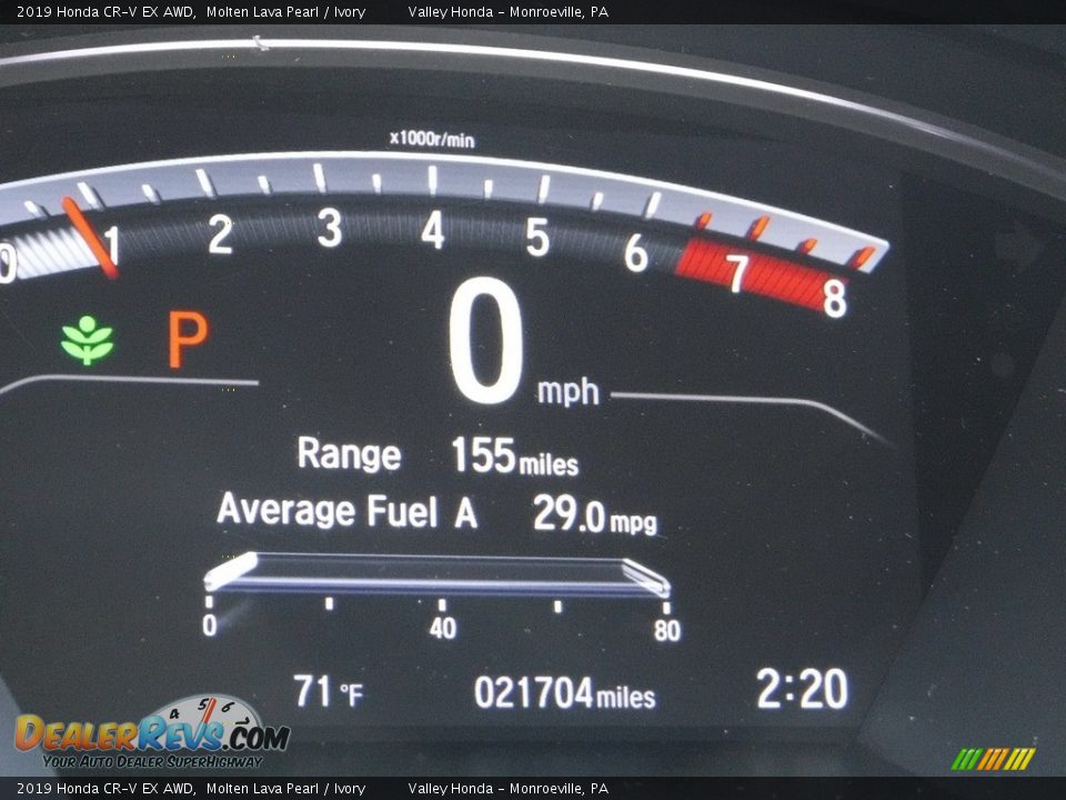 2019 Honda CR-V EX AWD Molten Lava Pearl / Ivory Photo #30