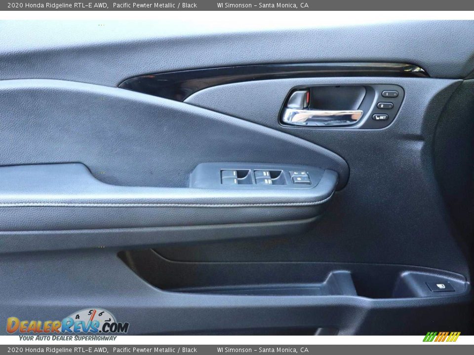 2020 Honda Ridgeline RTL-E AWD Pacific Pewter Metallic / Black Photo #13