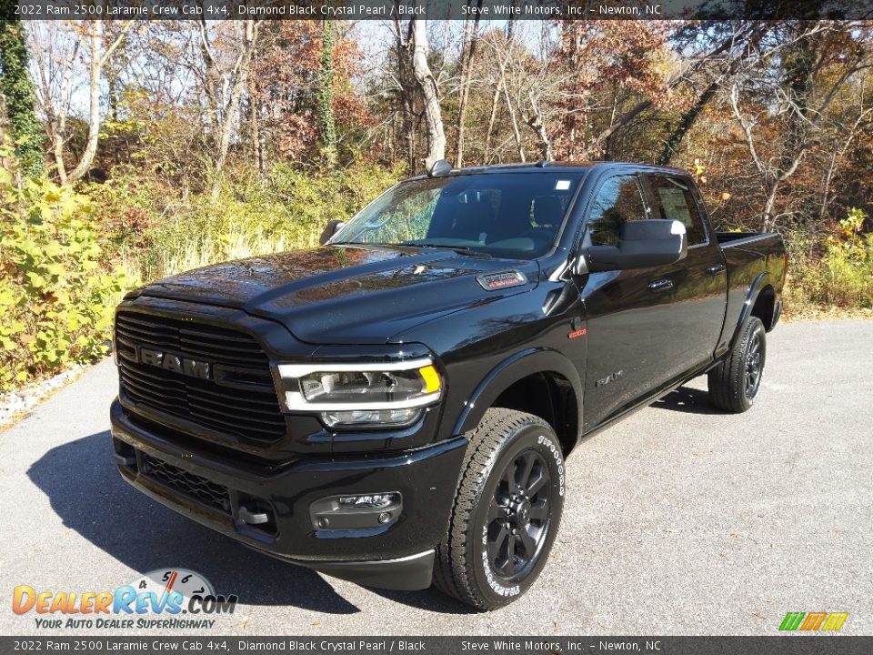 2022 Ram 2500 Laramie Crew Cab 4x4 Diamond Black Crystal Pearl / Black Photo #2