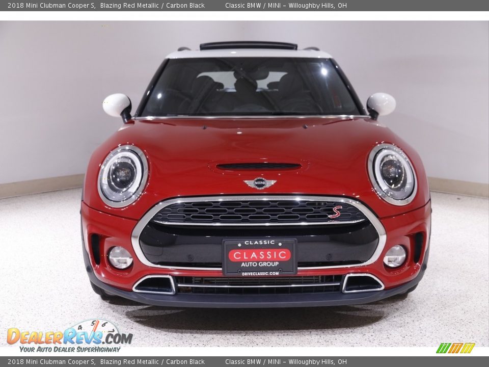 2018 Mini Clubman Cooper S Blazing Red Metallic / Carbon Black Photo #2